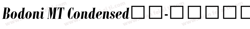 Bodoni MT Condensed字体字体转换